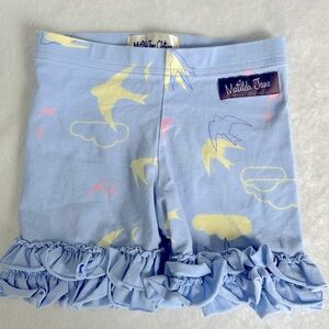 Matilda Jane size 2 Good Hart Harbor View shorties lavender birds ruffled shorts